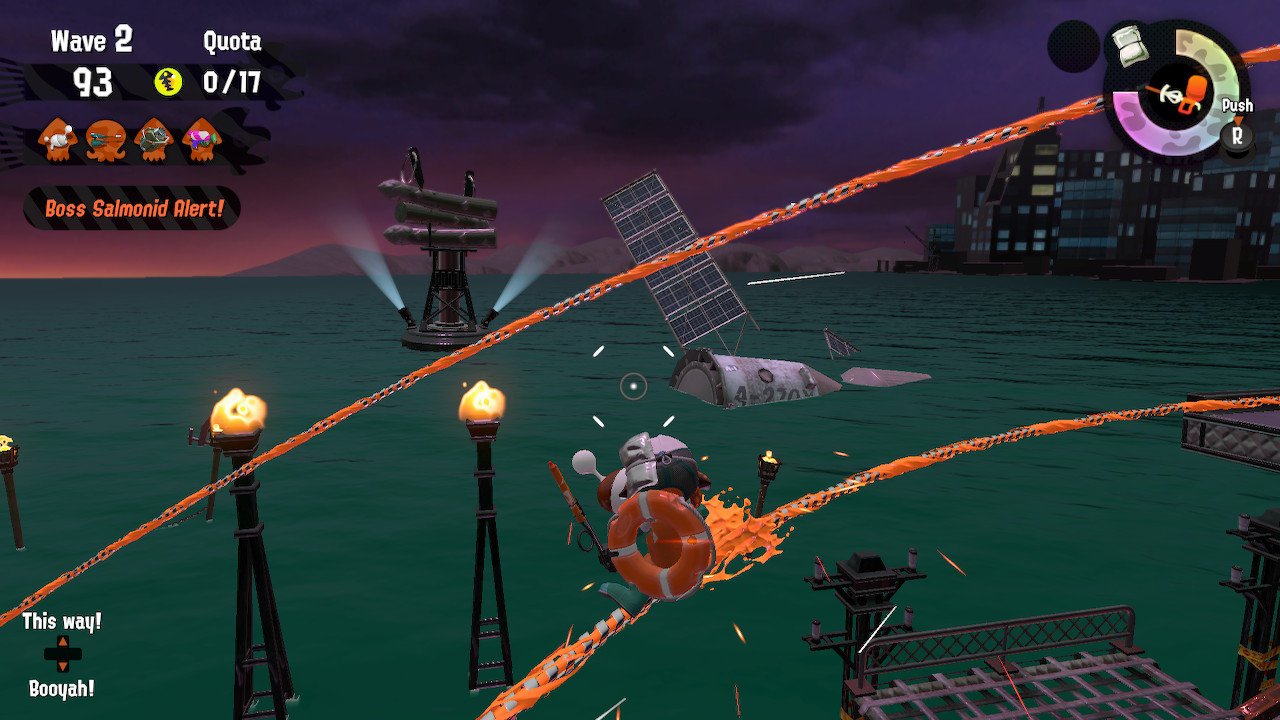 A satellite, half sunken in the watery Ruins of Ark Polaris. A satellite, half sunken in the Ruins of Ark Polaris.